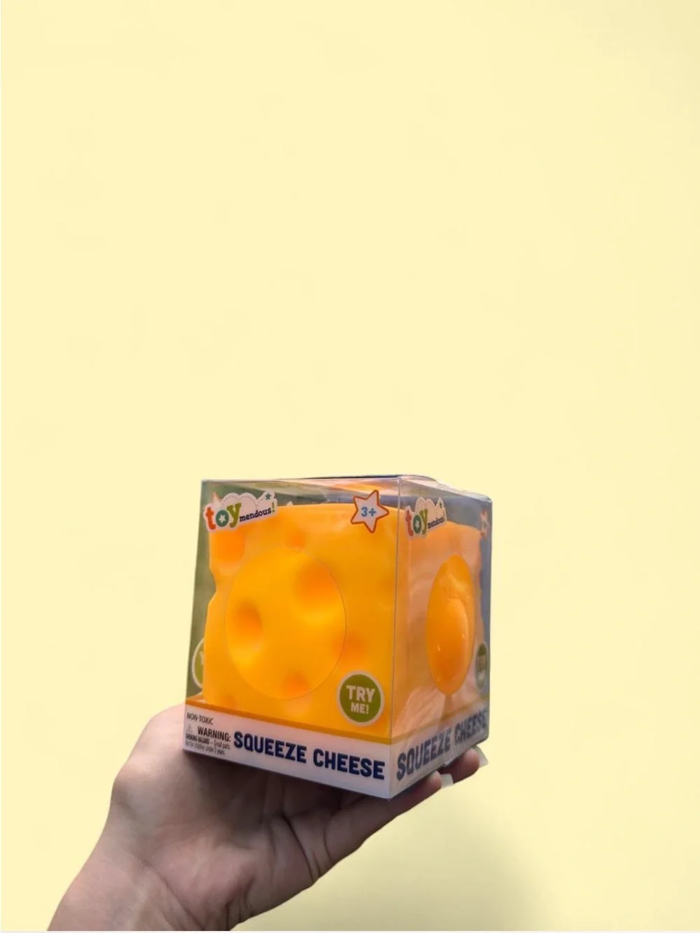 Toymendous squeeze cheese
